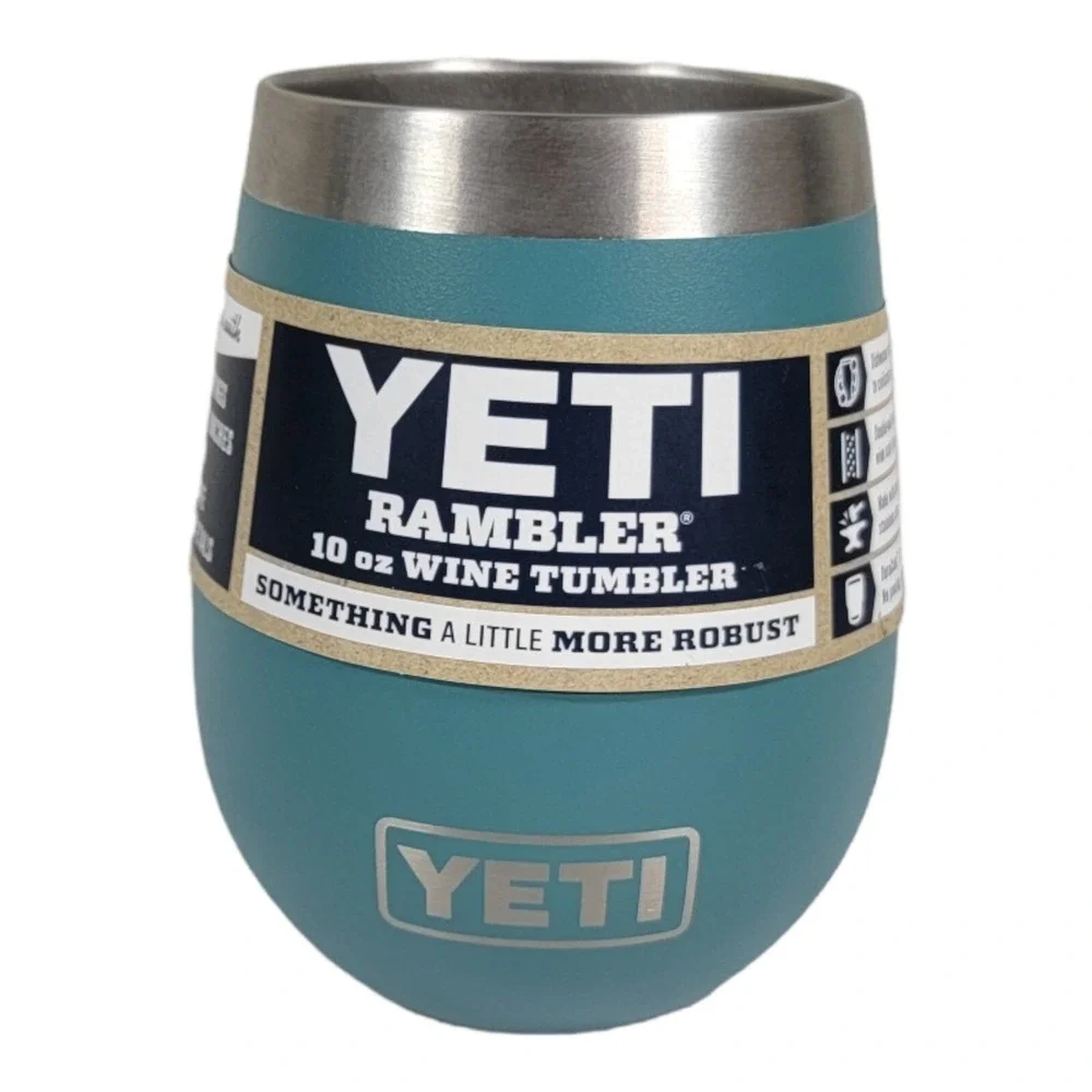 YETI‎ Rambler 10 oz Wine Tumbler River Green Retired Color No Lid
